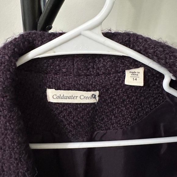 Coldwater Creek Purple Shortsleeve Blazer - Picture 3 of 3